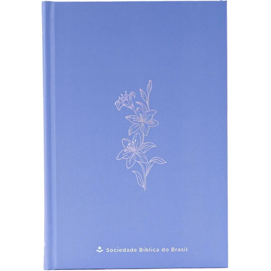 Bíblia Sagrada | ARA | Capa Dura | Floral Azul
