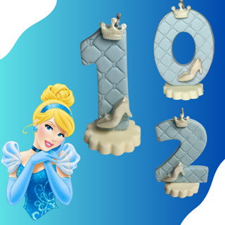Vela Cinderela Aniversário Infantil – Tema Princesa, Decoração de Bolo Festas em Oferta na Shopee