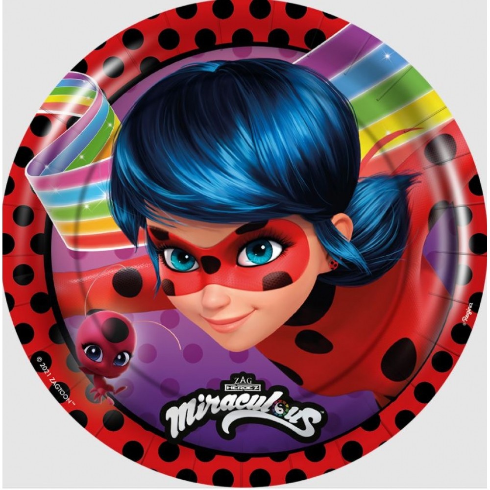 Prato Redondo Ladybug Core c/12 Regina Festas