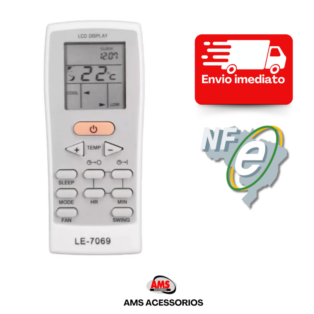 Controle Remoto Para Ar Condicionado Split York Gz-12b-e1