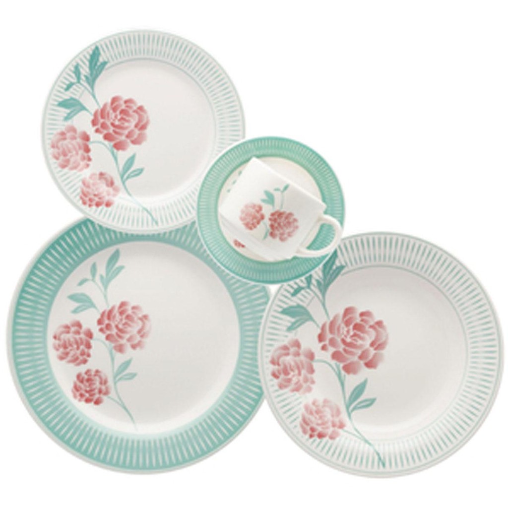 Aparelho De Jantar 20 Peças Bloom Oxford em Oferta na Shopee