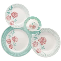 Aparelho De Jantar 20 Peças Bloom Oxford