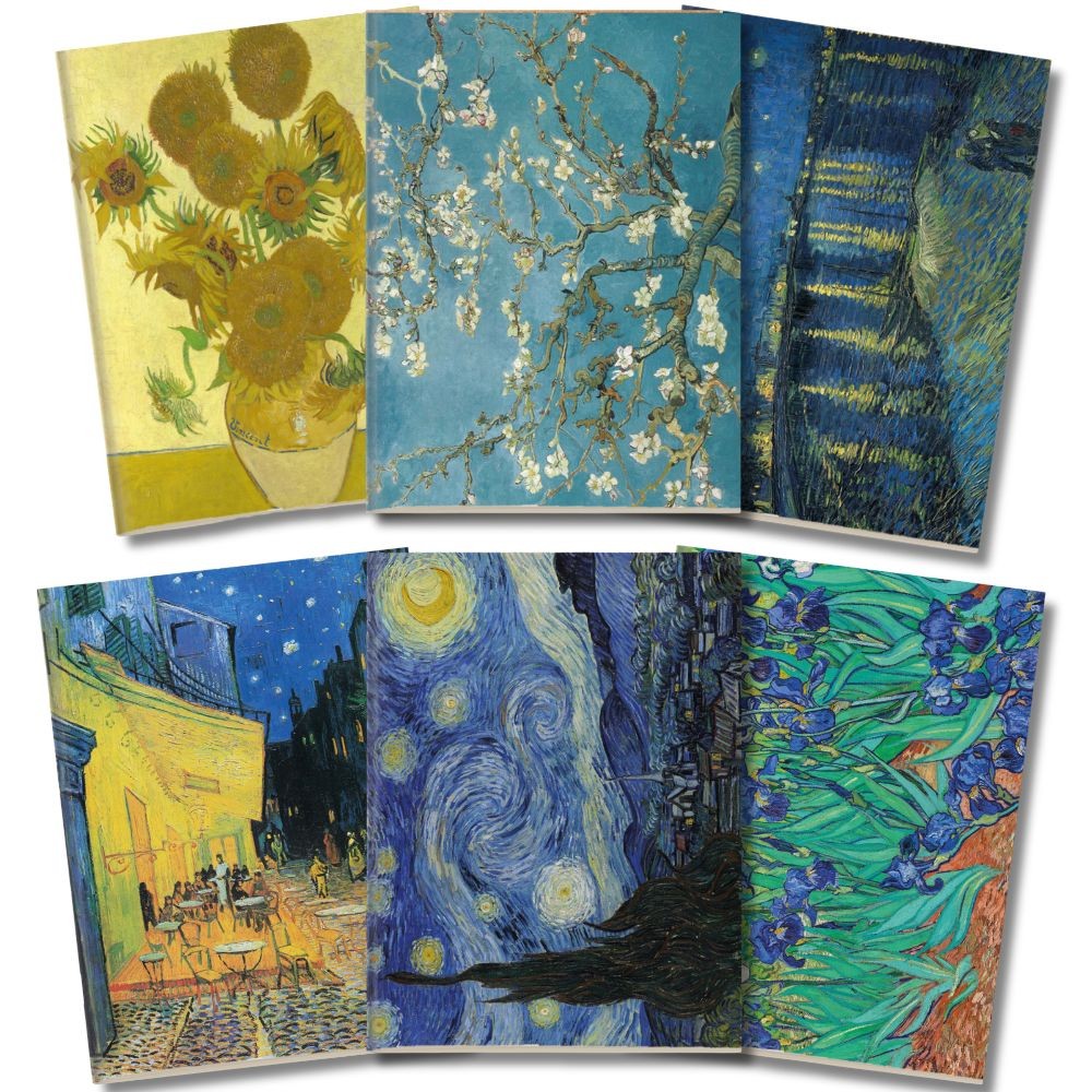 Kit Cadernetas Van Gogh Capa Flexível 40 Pág Pólen A5 em Oferta na Shopee