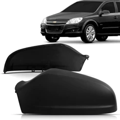 Capa Retrovisor Vectra 2006 2007 2008 2009 2010 2011 Preta Com Seta