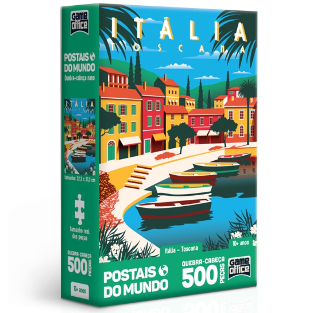 QUEBRA CABEÇA NANO ITÁLIA TOSCANA POSTAIS DO MUNDO 500 PEÇAS PEQUENAS TOYSTER PUZZLE PONTO TURÍSTICO em Oferta na Shopee