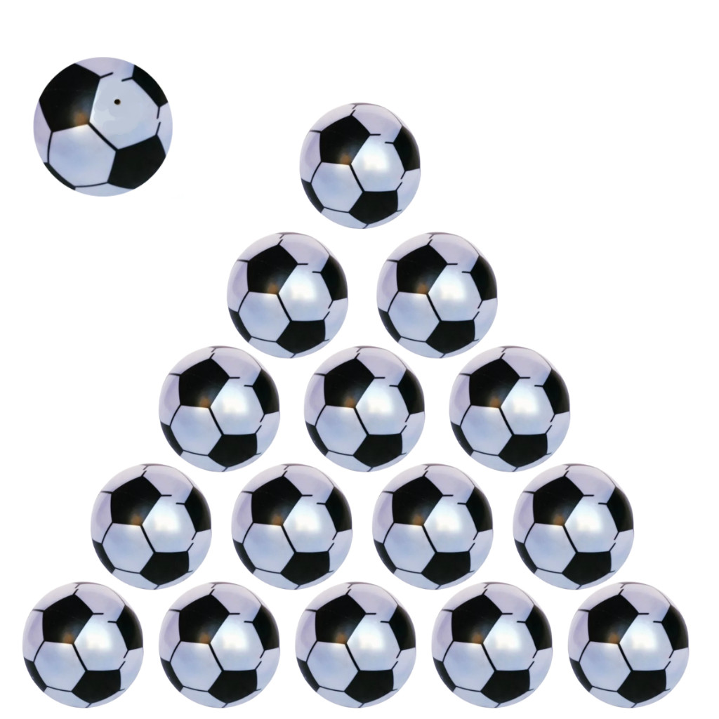 Bola De Vinil Modelo Futebol PRETO E BRANCO PACOTE PROMOCAO COM 20/30/50/80/100/120 Unidades