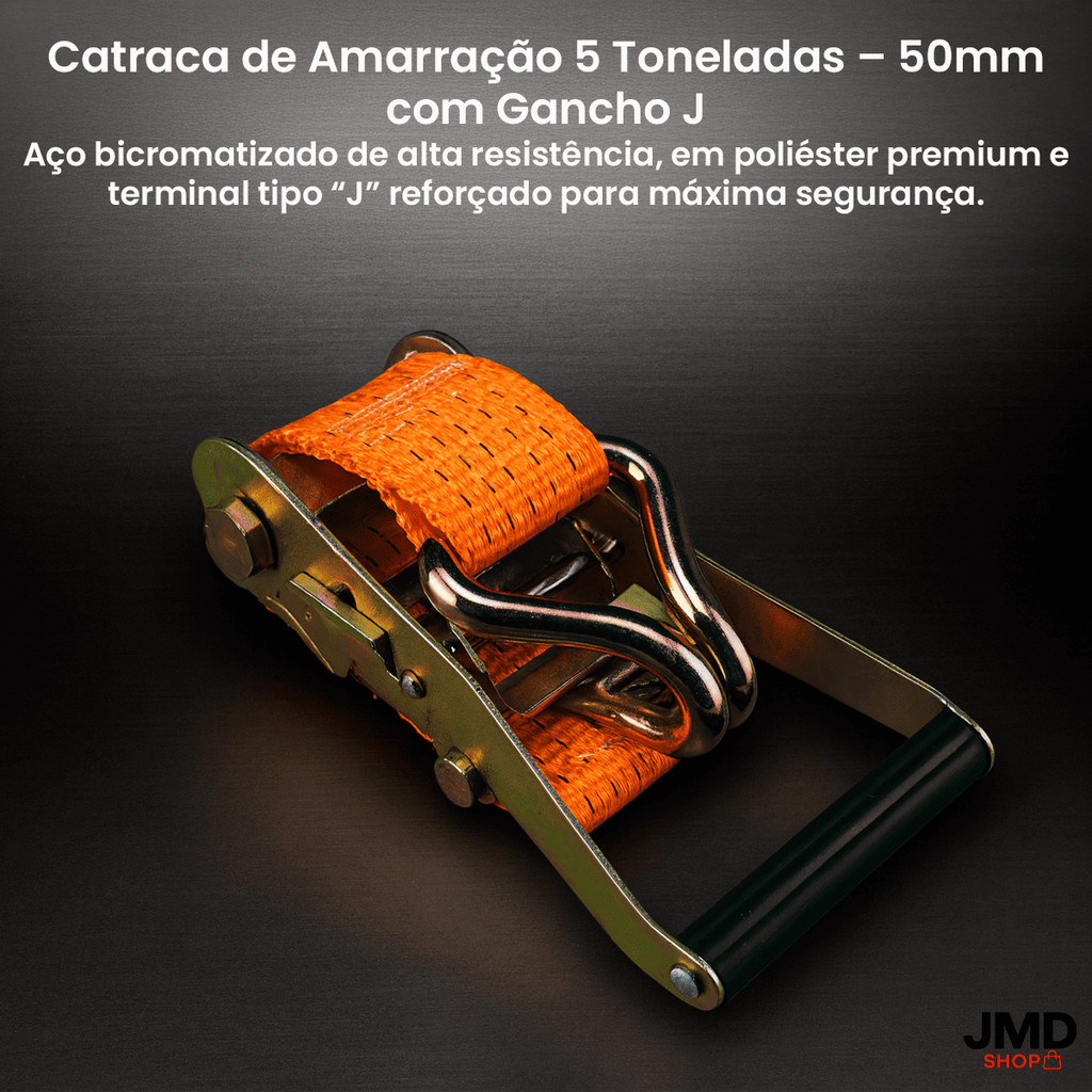 Kit 5 Catraca Ferragem Para Cinta Amarração Carga Caminhão Carreta Ate 5000 KG