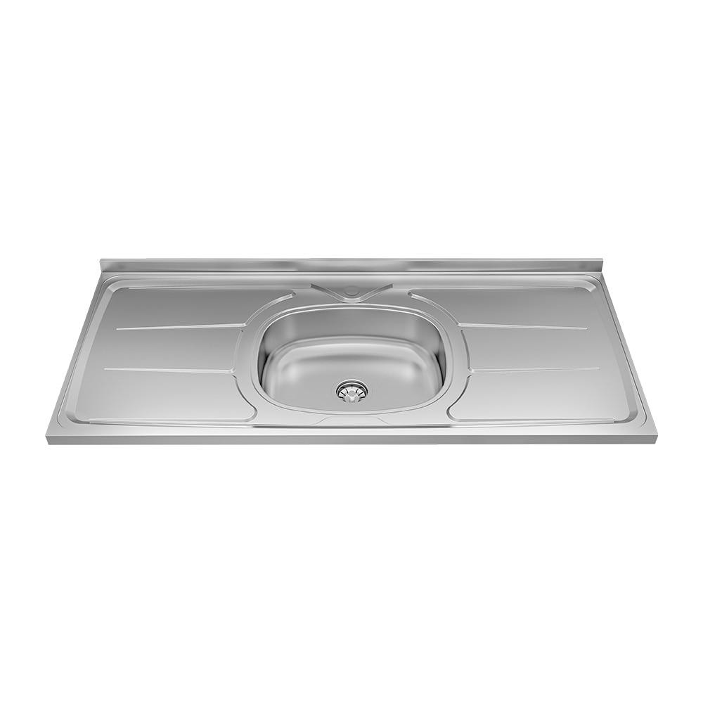 Pia de Inox Ghelplus 120x53 Praticidade Durabilidade e Resistencia na Cozinha Com Cuba em Oferta na Shopee