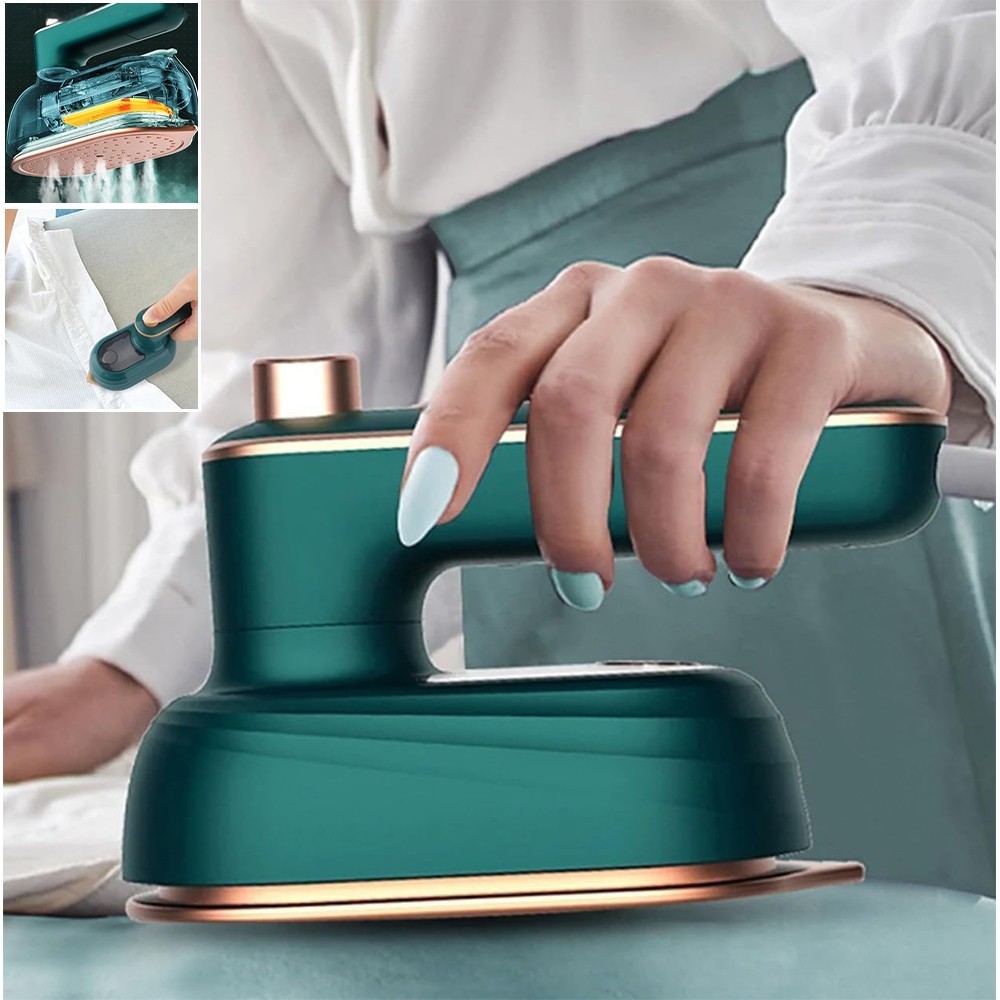 Mini Ferro De Passar Roupas Para Viagem Portátil Para Mala, Bivolt 110v e 220v