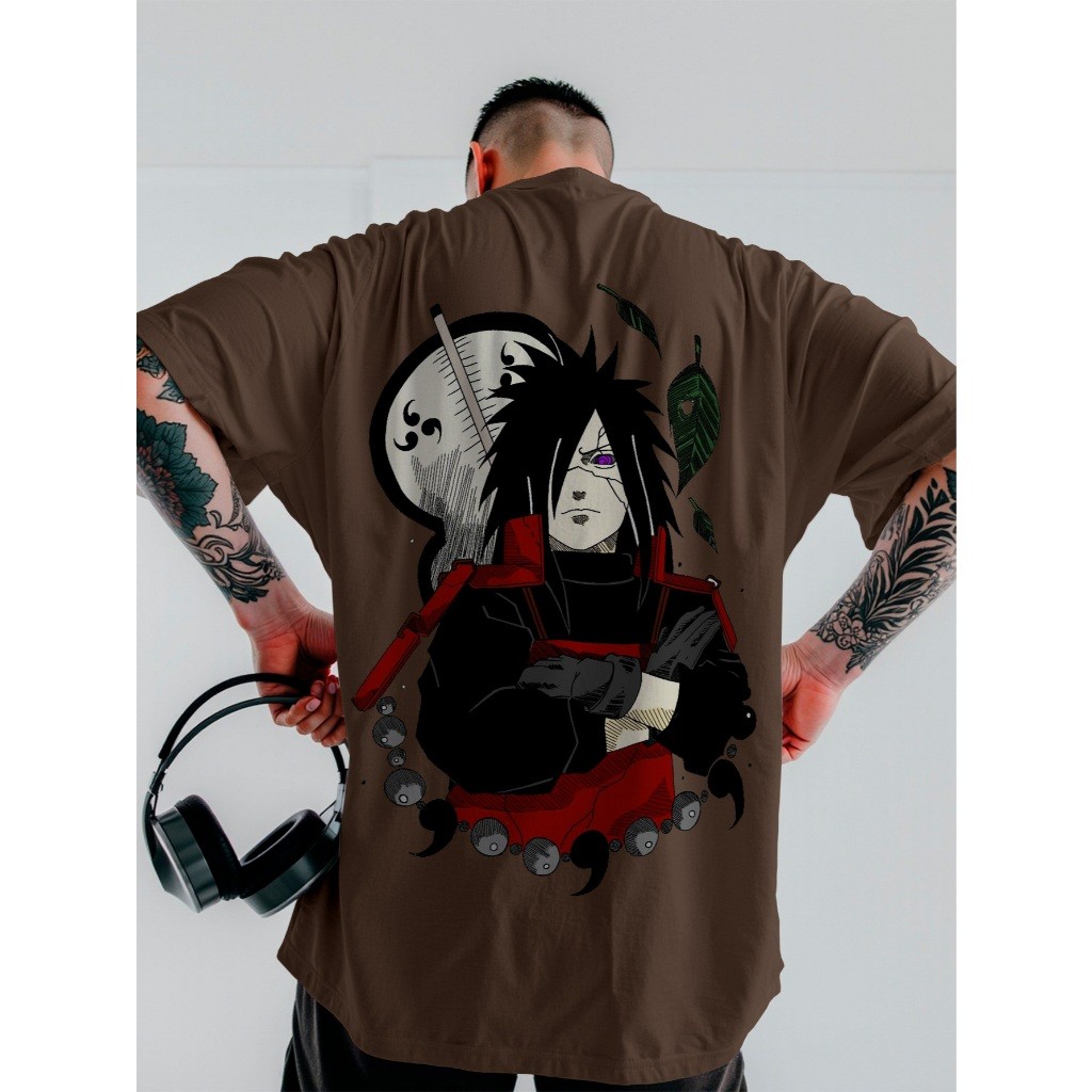 Camiseta Camisa Narutinho Madara Uchiha Streetwear Oversized Premiun Unissex ref -3722 Dtf em Oferta na Shopee