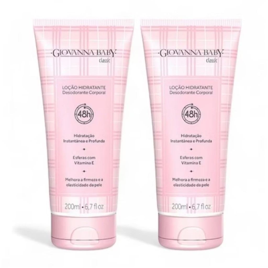 Kit c/2 Loção Hidratante Corporal Giovanna Baby Classic 200ml em Oferta na Shopee