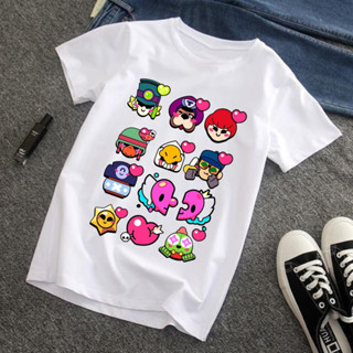 Camiseta Camisa Blusa JOGO GAMER  BRAWL STARS  INFANTIL algodão100% em Oferta na Shopee
