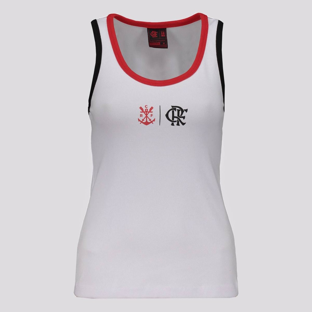 Regata Flamengo Impulso Feminina Branca em Oferta na Shopee
