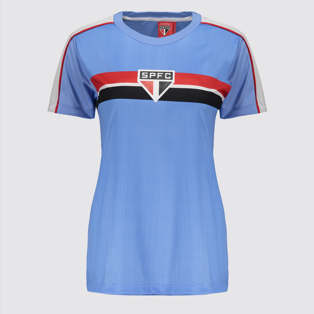 Camisa São Paulo Desejo Feminina Azul em Oferta na Shopee