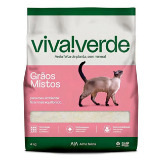 Areia Gatos Vida Descomplicada Mistos 4Kg Viva Verde em Oferta na Shopee