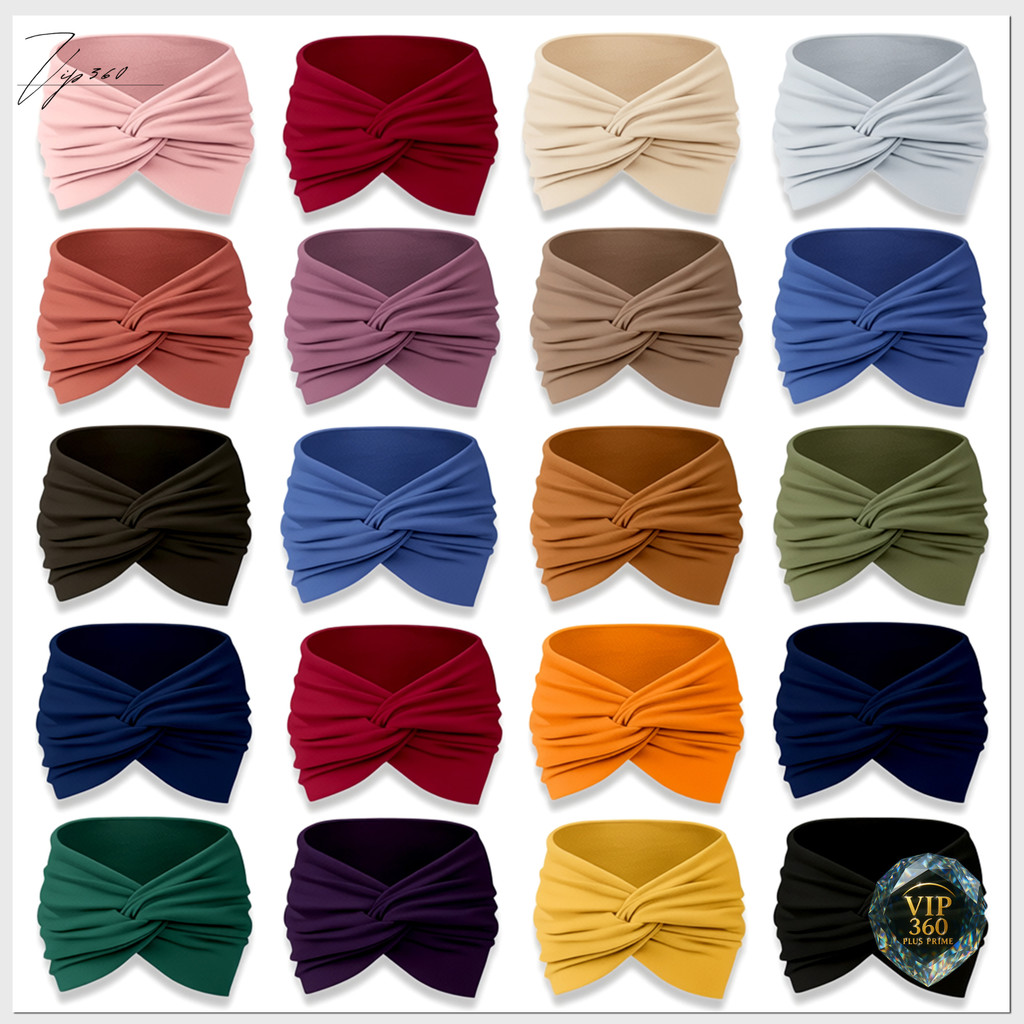 Faixa Turbante Feminina para Cabelo – Tiara de Tecido Confortável Moda Academia e Dia a Dia