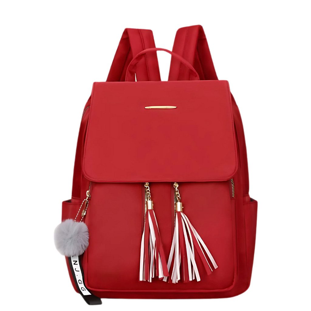 mochila feminina oxford: 4 compartimentos, impermeável e média para seu dia a dia! bolsa faculdade em Oferta na Shopee