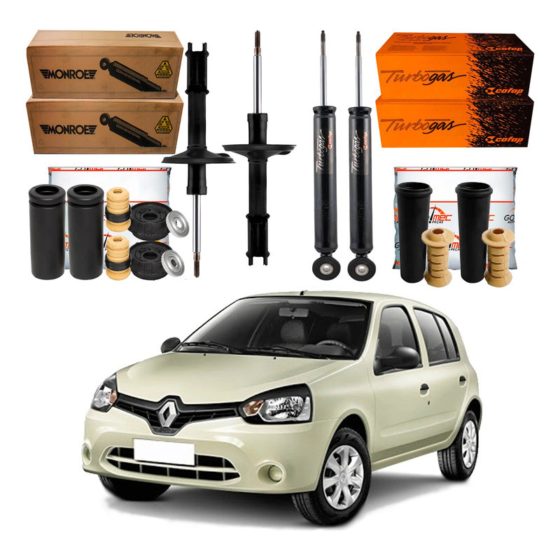 Kit Amortecedor Dianteiro Traseiro Clio 1.0 2012 A 2016 em Oferta na Shopee