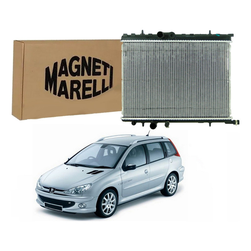 Radiador Agua Marelli 206 Sw 1.4 1.6 Manual 2005 A 2009