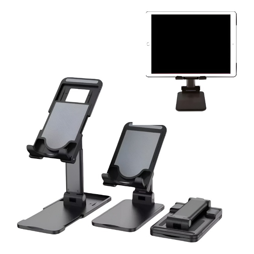 Suporte Ajustável De Mesa Celular Tablet Dobrável Ajustável de Aço IT Blue  LE-048