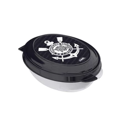 Saboneteira Plasútil Time Corinthians 180ml Com Tampa