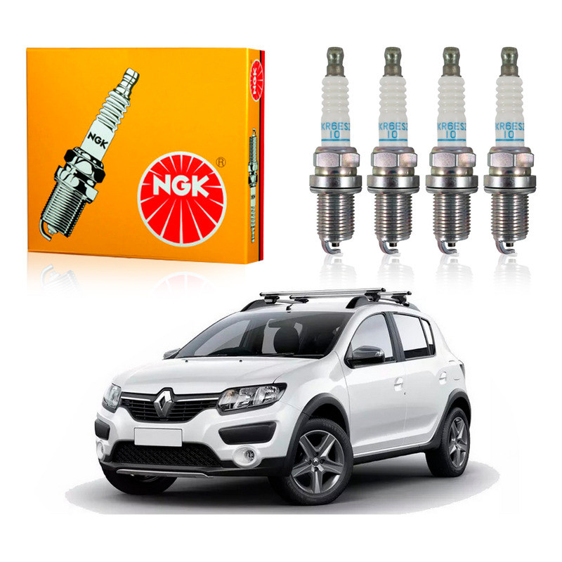 Jogo Velas Ngk Sandero Stepway 1.6 16v 2014 A 2015 em Oferta na Shopee