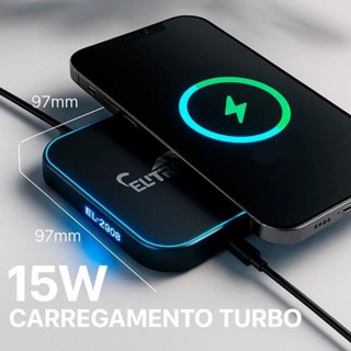 Carregador Magnético Sem Fio  Magsafe 15W Carregamento Rápido em Oferta na Shopee