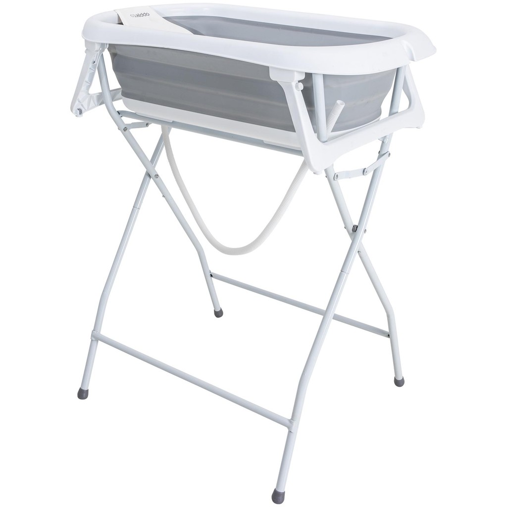 Banheira Infantil Kiddo Flex Plus Cinza (com suporte) em Oferta na Shopee