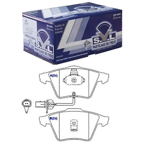 Pastilha De Freio Dianteira A6 2008 A 2019 / A6 Avant 2008 A 2013 - SYL1057