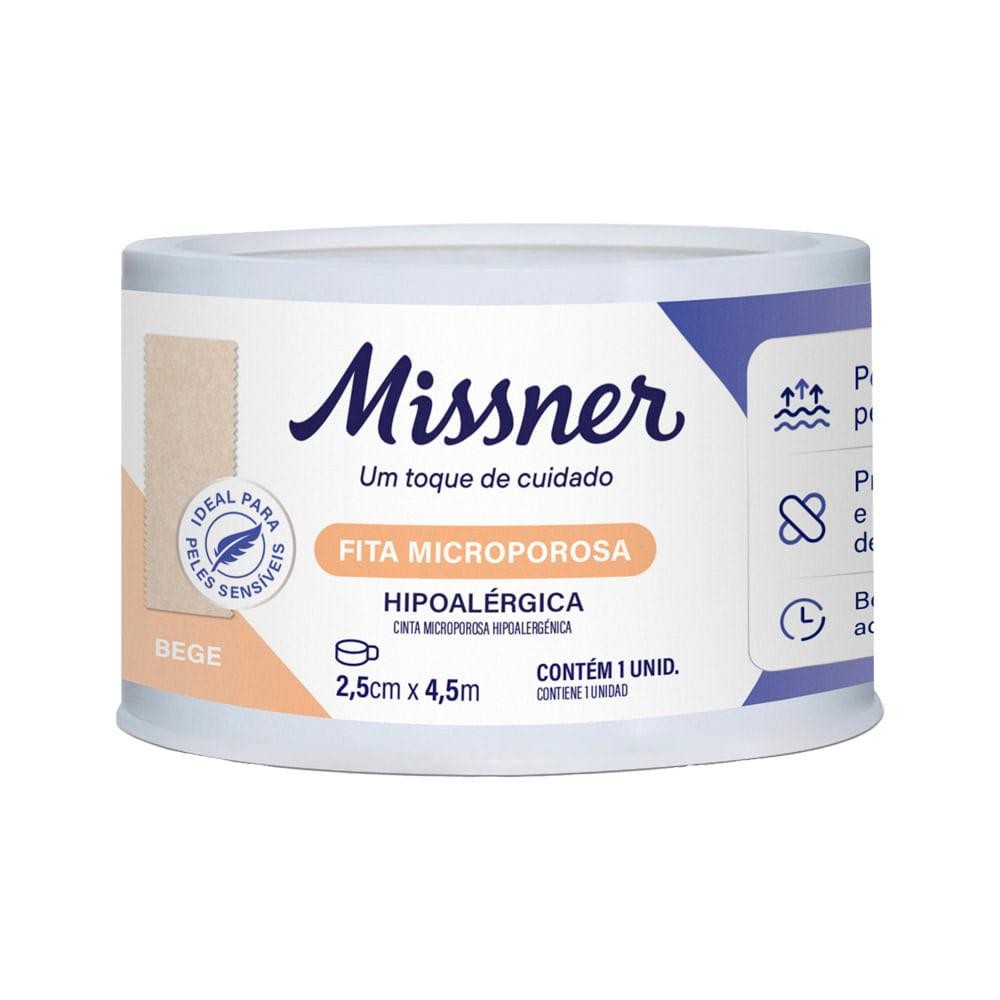 Fita Microporosa Missner 2,5Cmx4,5M Bege em Oferta na Shopee