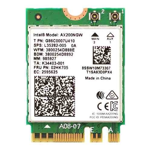 Placa Wi-fi 6 Ax200 2.4gbps Bluetooth 5.0 Ngff Mu-mimo