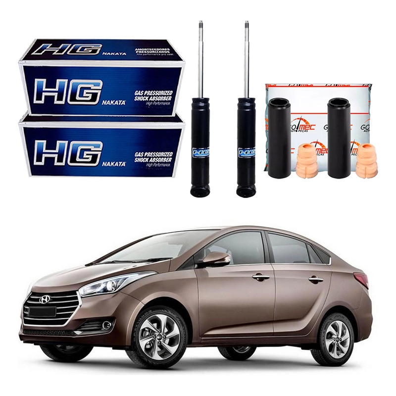 Kit Amortecedor Batente Traseiro Hb20s 1.0 1.6 2016 A 2019 em Oferta na Shopee