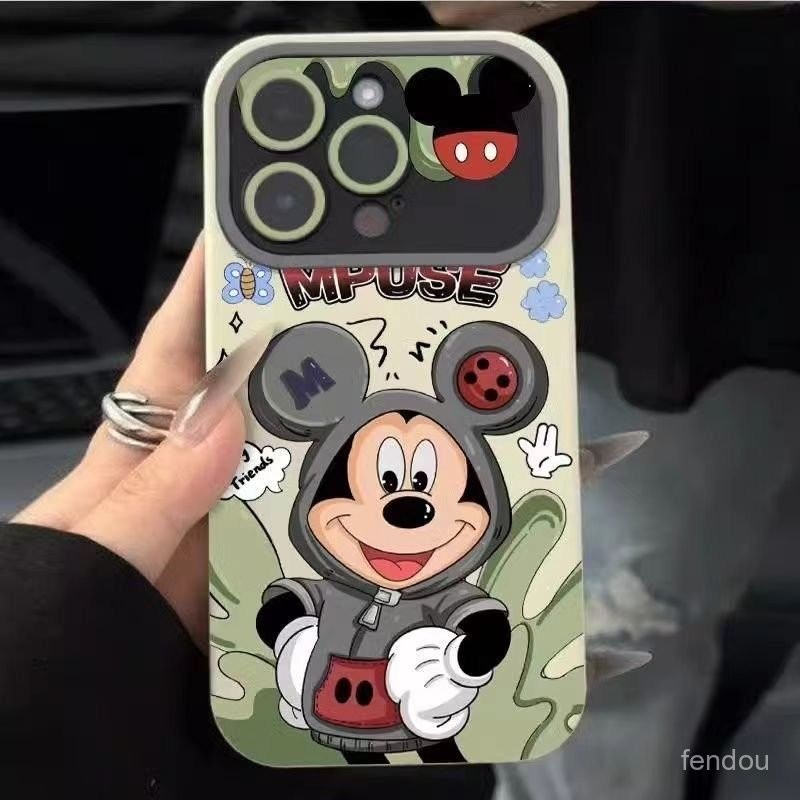 Capa de Telefone à Prova de Choque Fashion Mickey Personality Trendy Upgraded para iPhone 16 Pro Max/13/15 Pro/17 Pro/16 em Oferta na Shopee