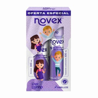 Embelleze Kit Novex Shampoo + Condicionador 300ml Liso Lisinho em Oferta na Shopee