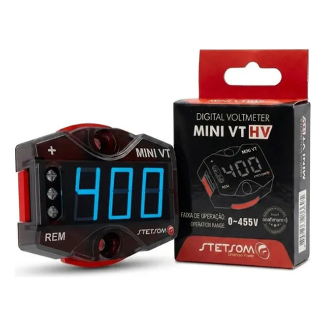 Display Digital Stetsom Mini Vt Hv Voltimetro Alta Voltagem