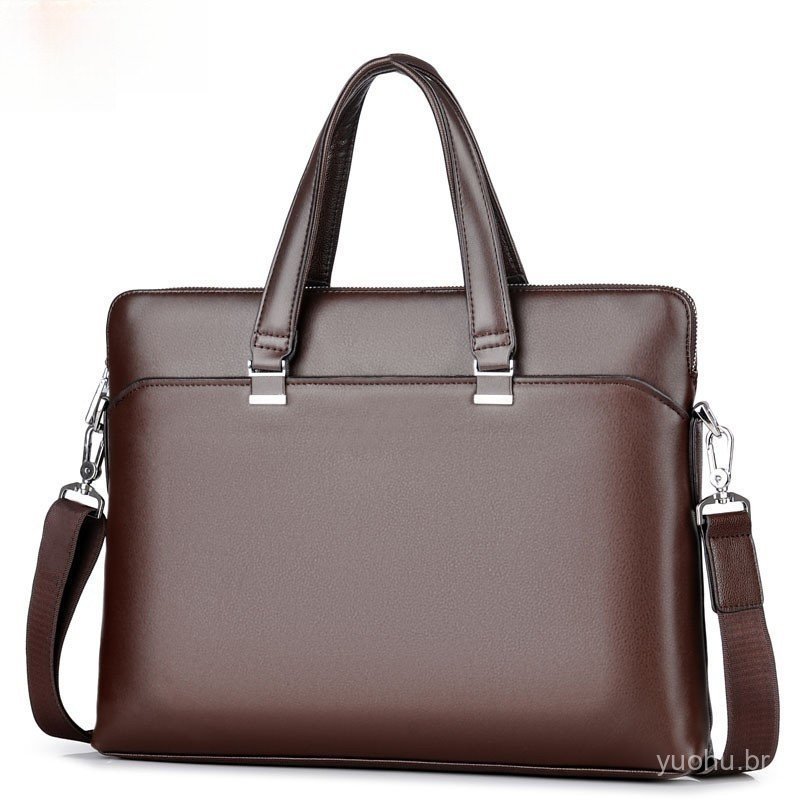 Maleta De Negócios Masculina-Bolsa Crossbody Para Laptop De Grande Capacidade Estilo Coreano