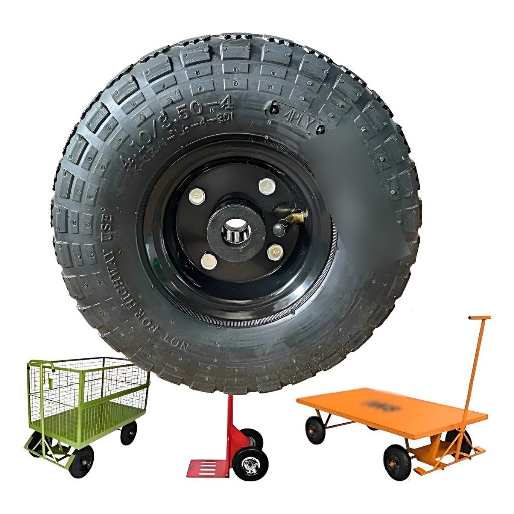 Pneu 4.10/3.50-4 Borrachudo Carrinho de carga Boartyre Aro 4 (Pneu ou Kit Completo)