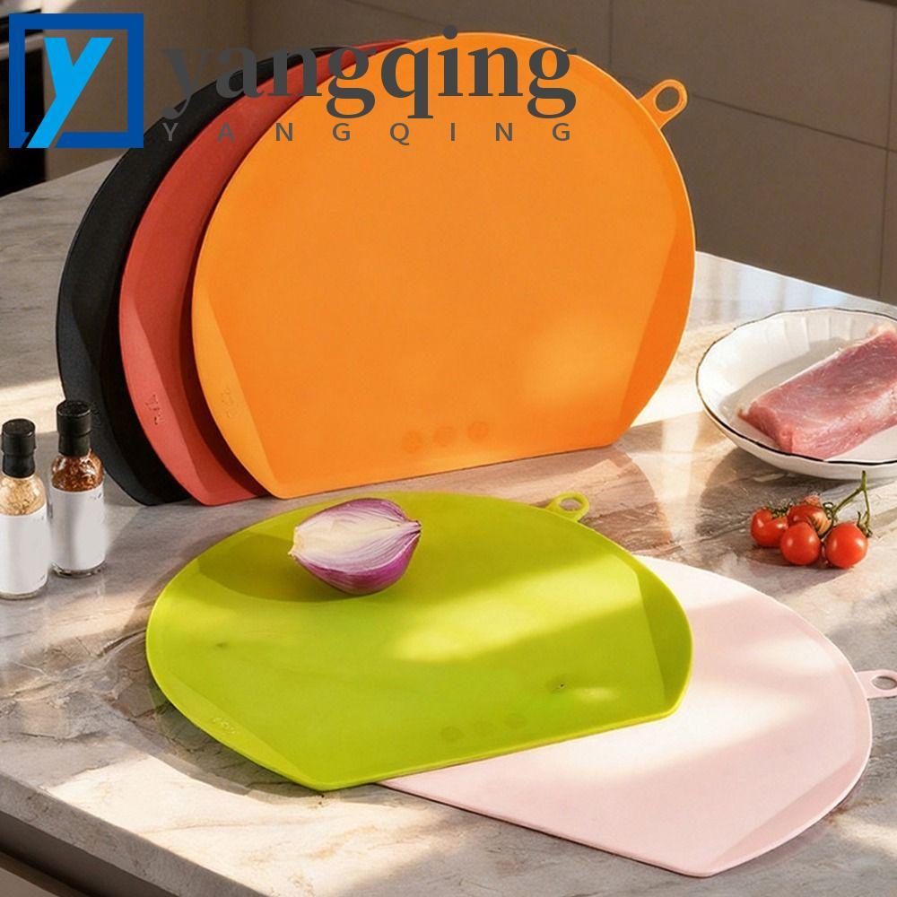Tábua De Corte Semicircular YANGQING , TPU Dupla Face Em Forma De D , Bloco De Cozinha