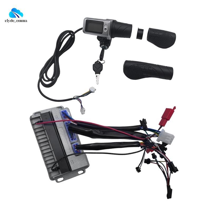 Kit Controlador De Bicicleta Elétrica Rolo Treinador 36/48V 500W Motor Com 802 Meio Acelerador Alça Painel LCD