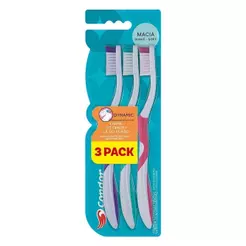 Escova Dental Condor Dynamic Macia Embalagem com 3 Unidades