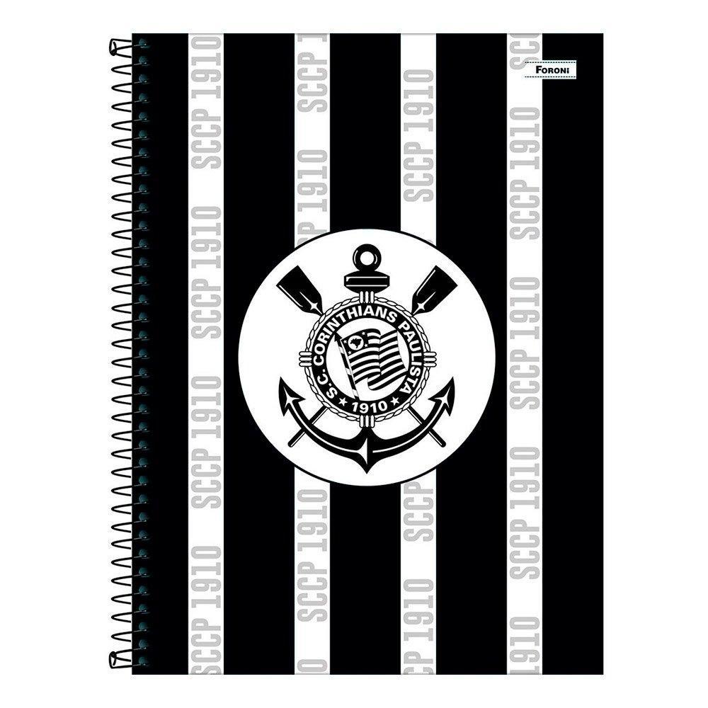 Caderno Espiral Foroni Universitário Capa Dura Corinthians 15 Matérias 240 Folhas - Embalagem com 2 Unidades · foto 2