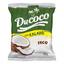 Coco Ralado Seco Ducoco 100g - Embalagem com 24 Unidades
