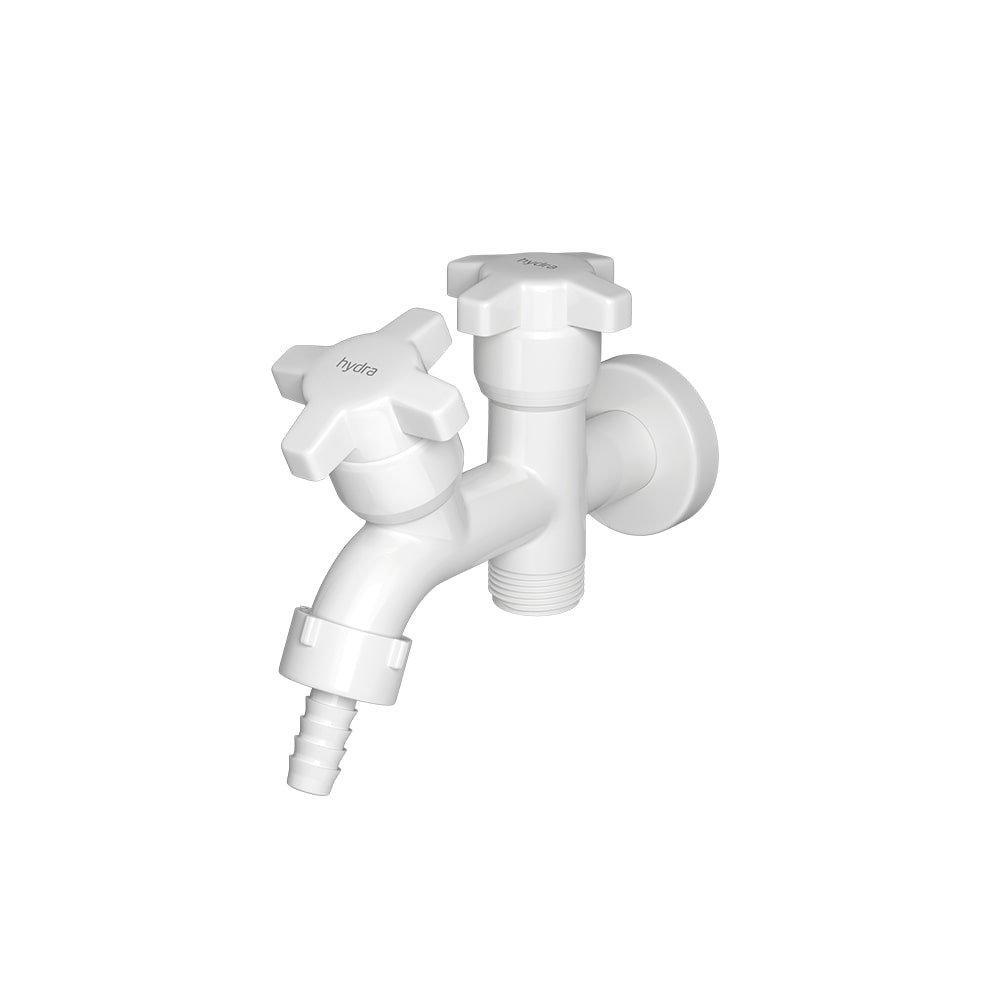 Torneira para Tanque e Máquina de Lavar Hydramax ABS Branca