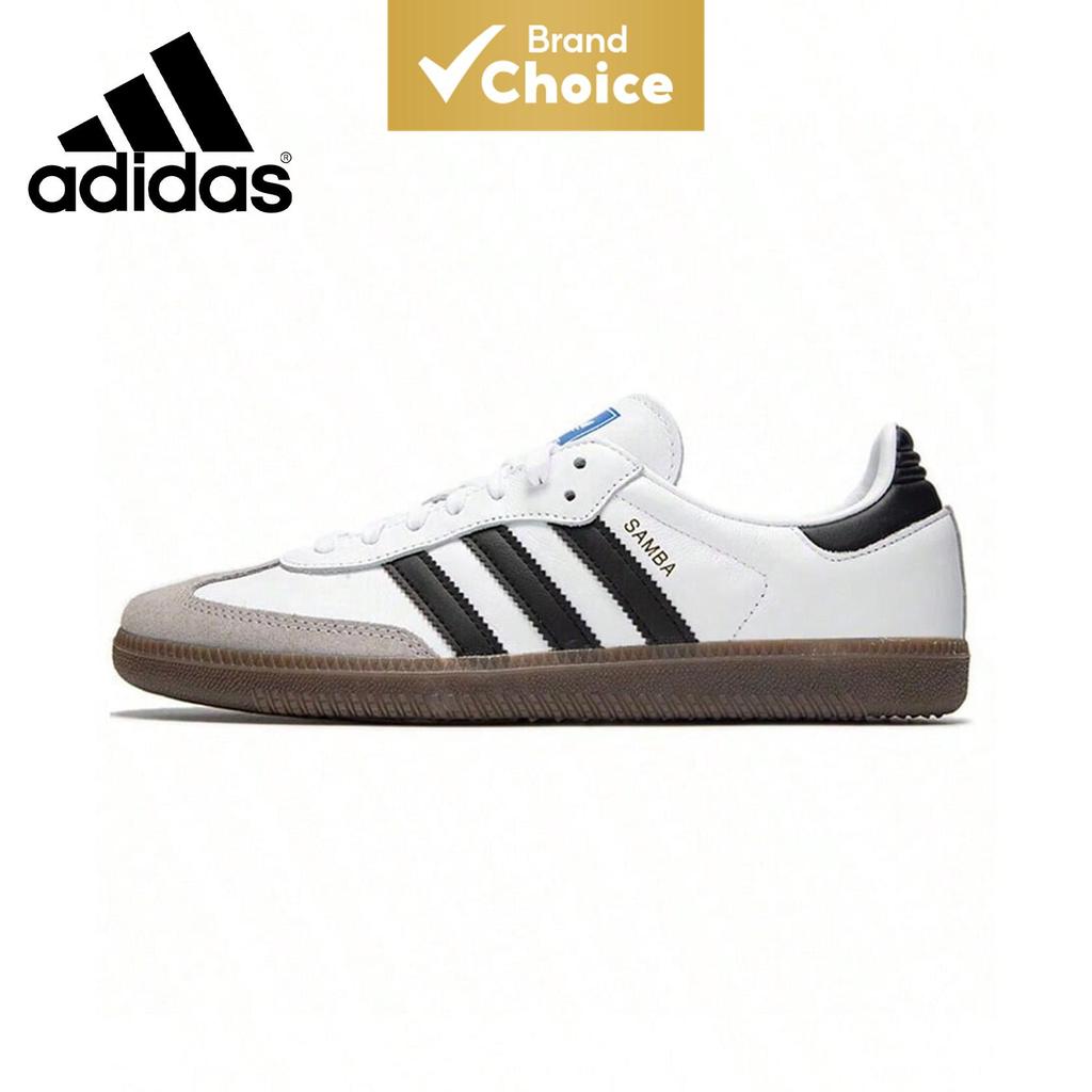 Adidas Originals SAMBA OG cabedal macio para maior conforto, tênis de cano baixo para homens nas cores preto, branco e