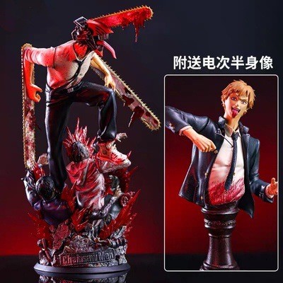 Motosserra homem GK modelo feito à mão elétrico dimensional Pochita motosserra homem demônio caçador ornamentos Anime bi