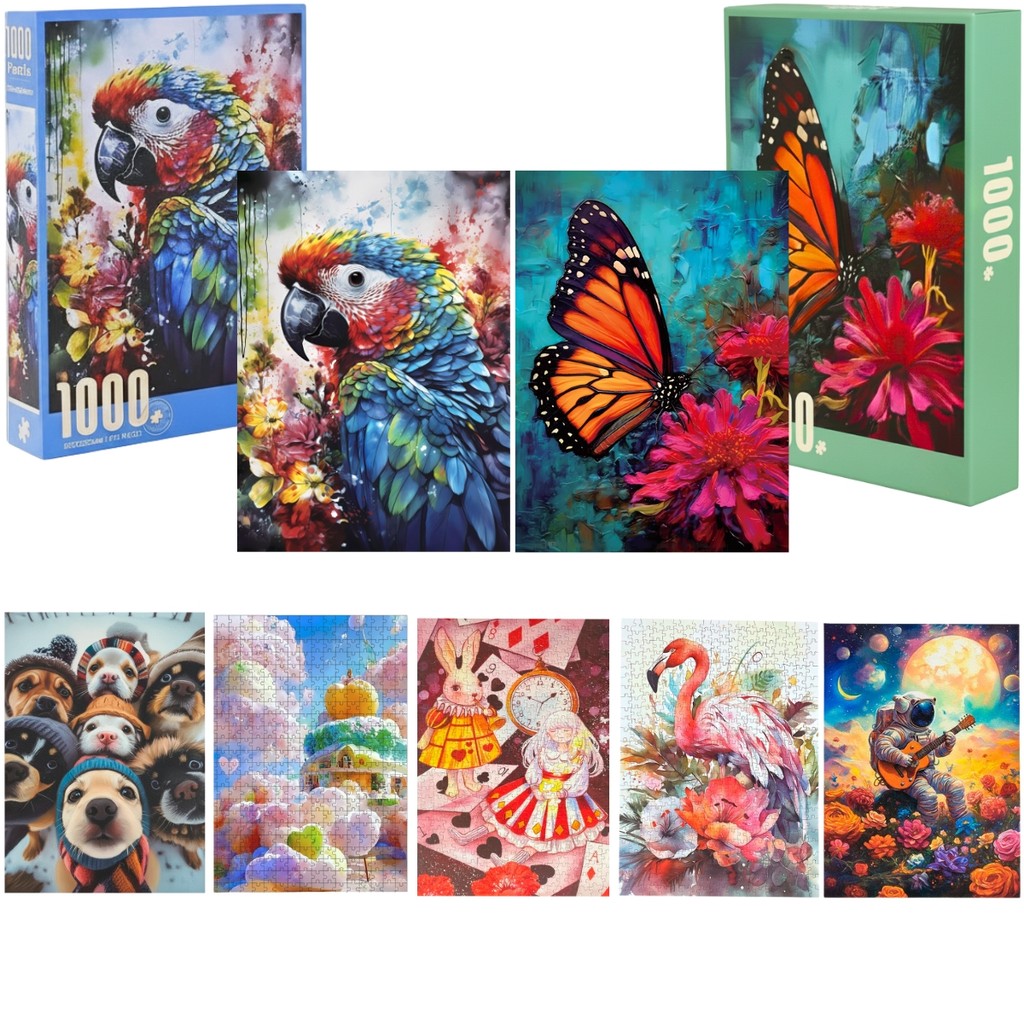 Quebra Cabeça 300 - 500 - 1000 Peças Decorativo Puzzle Premium Textura Sedosa Castela