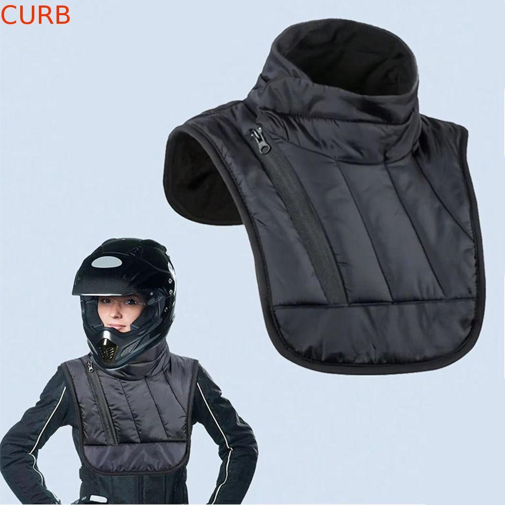 Aquecedor De Pescoço Para Motocicleta De Inverno CURB , Colete De Ombro Ajustável À Prova De Vento , Lenço Protetor Quen