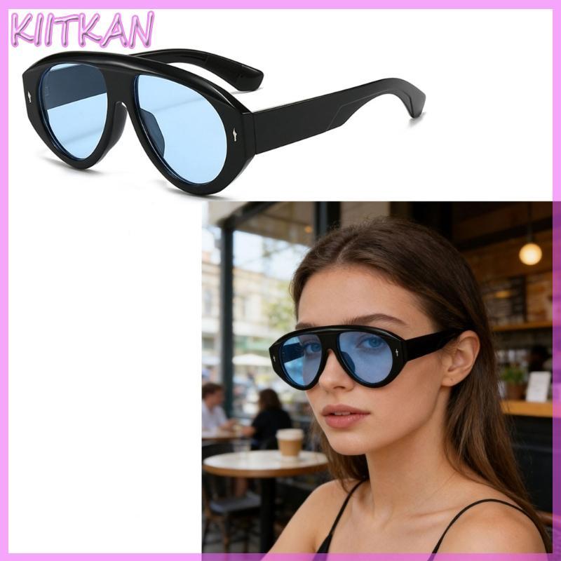 KIITK Novidade Óculos De Sol Oversized Leve Armação De Plástico Lente Polarizada Para Mulheres Homens Moda Tons