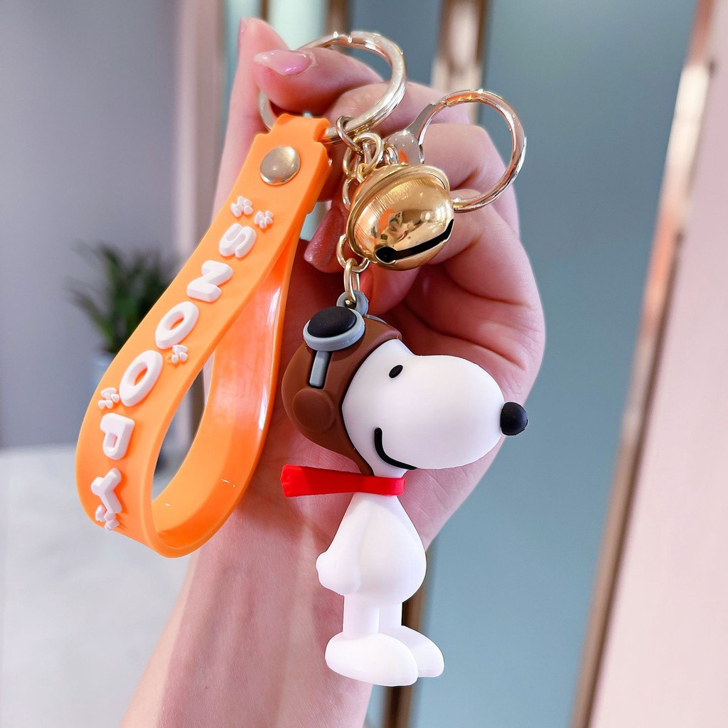 Chaveiro de Desenho Animado Snoopy da Coffeejoy, Pingente de Boneco Charlie Car, Presente Divertido para Meninas e Casai