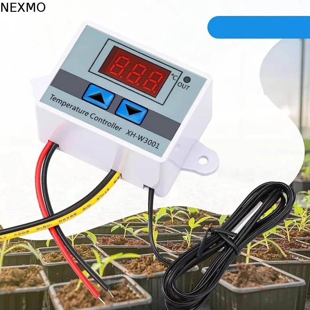 Controlador De Temperatura NEXMO , Termostato Digital LED 12V 24V 110-220V , Termorregulador De Sensor NTC
